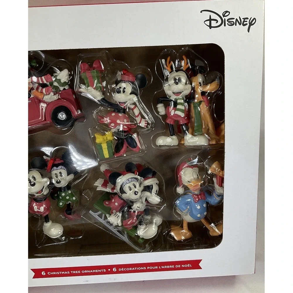 Hallmark Disney Mickey Mouse And Friends Set Of 6 Christmas Ornaments
